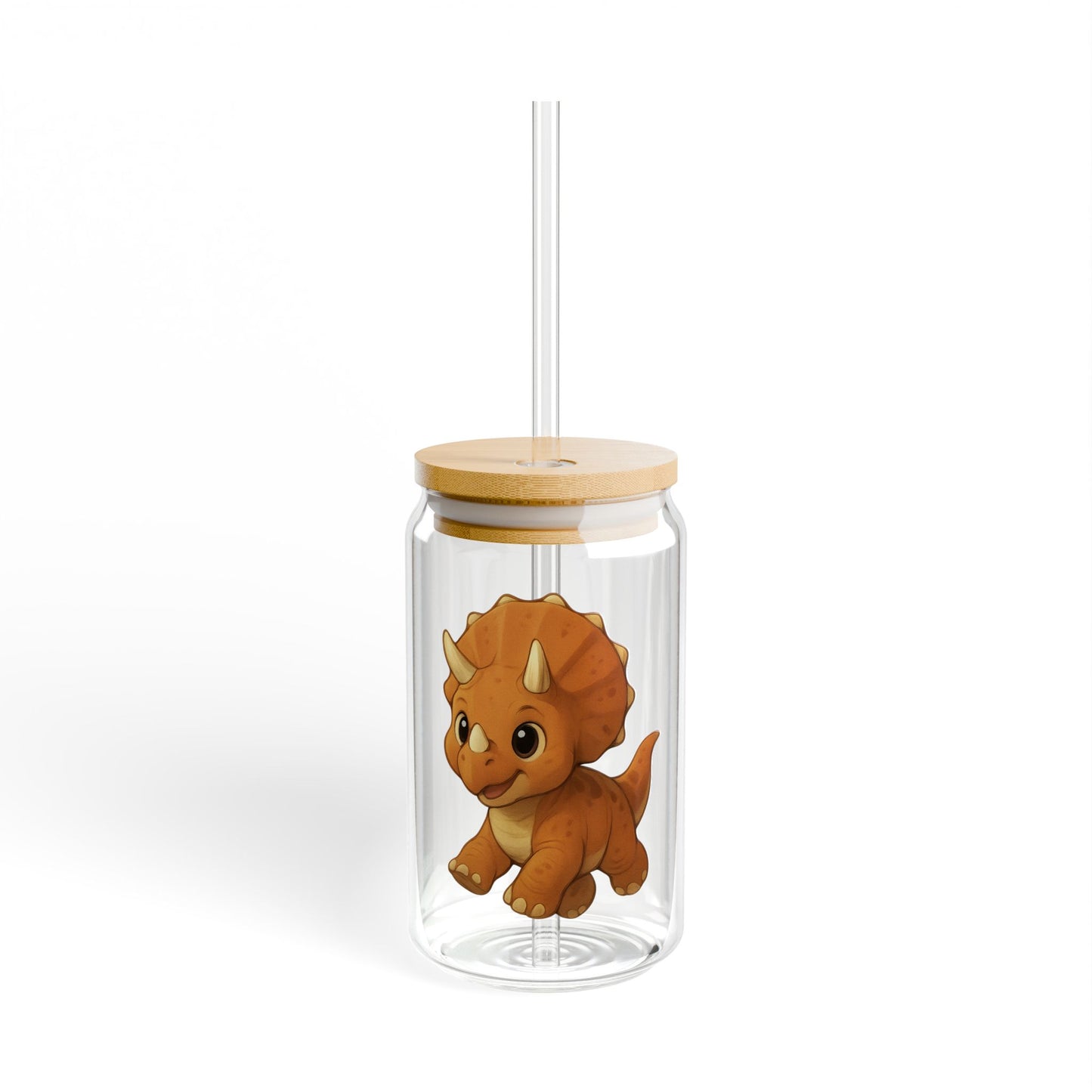 Triceratops Sipper Glass