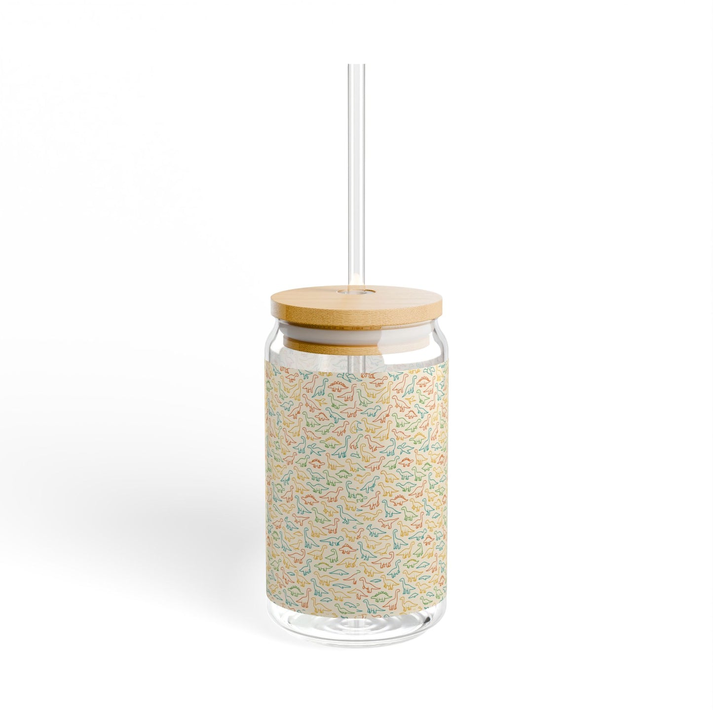 Dino Doodle Sipper Glass