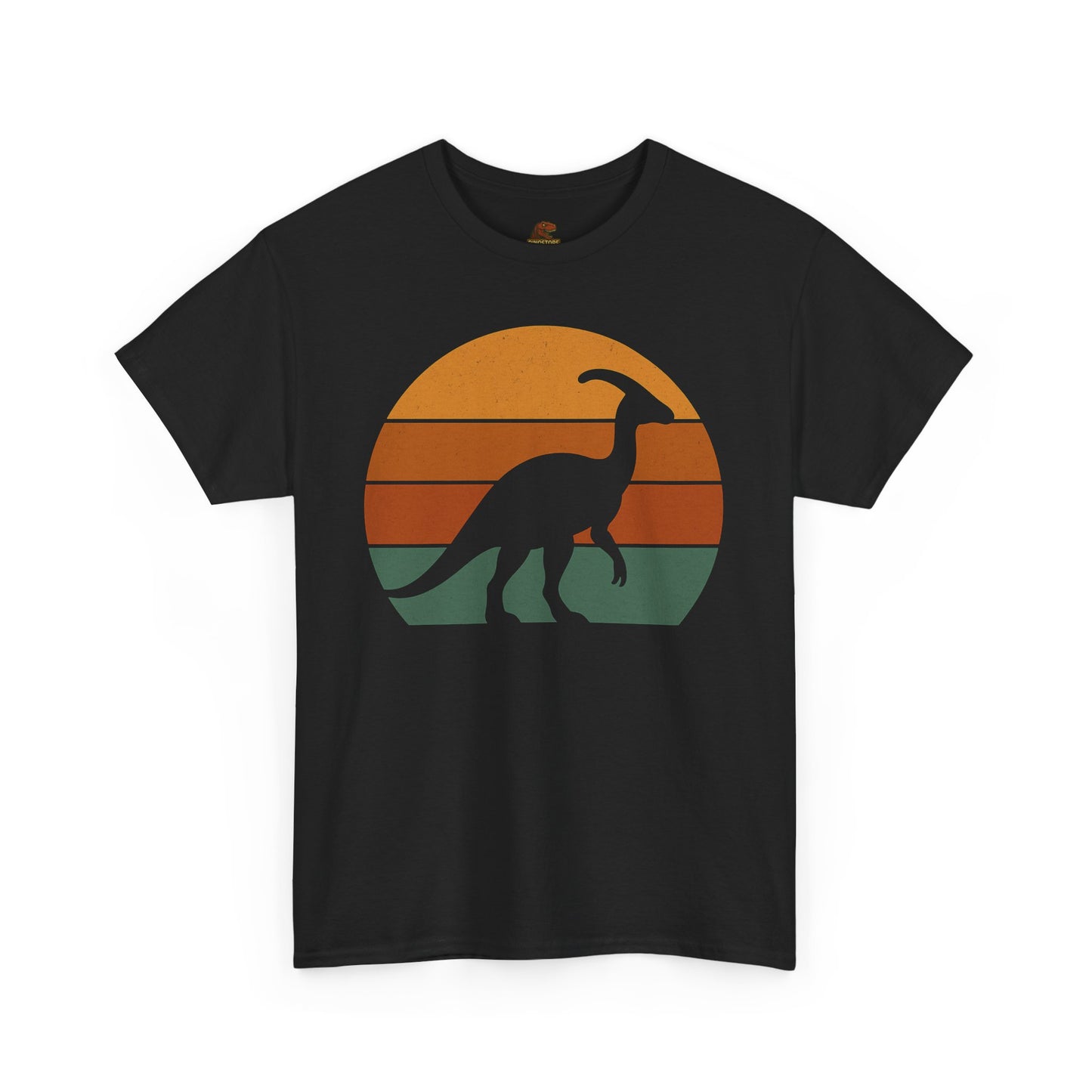 Retro Parasaurolophus T-Shirt – Vintage Dinosaur Tee for Prehistoric Style Lovers