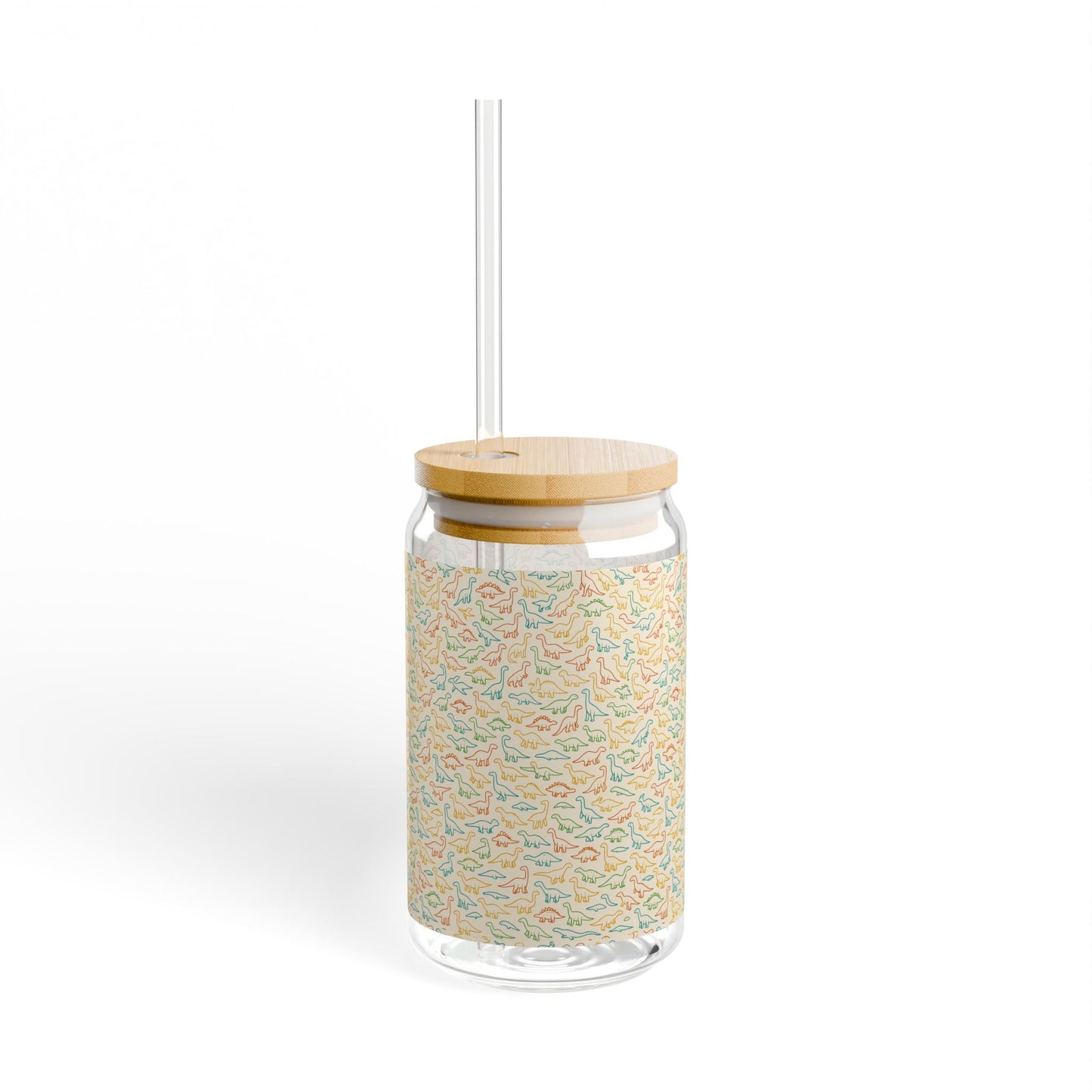 Dino Doodle Sipper Glass