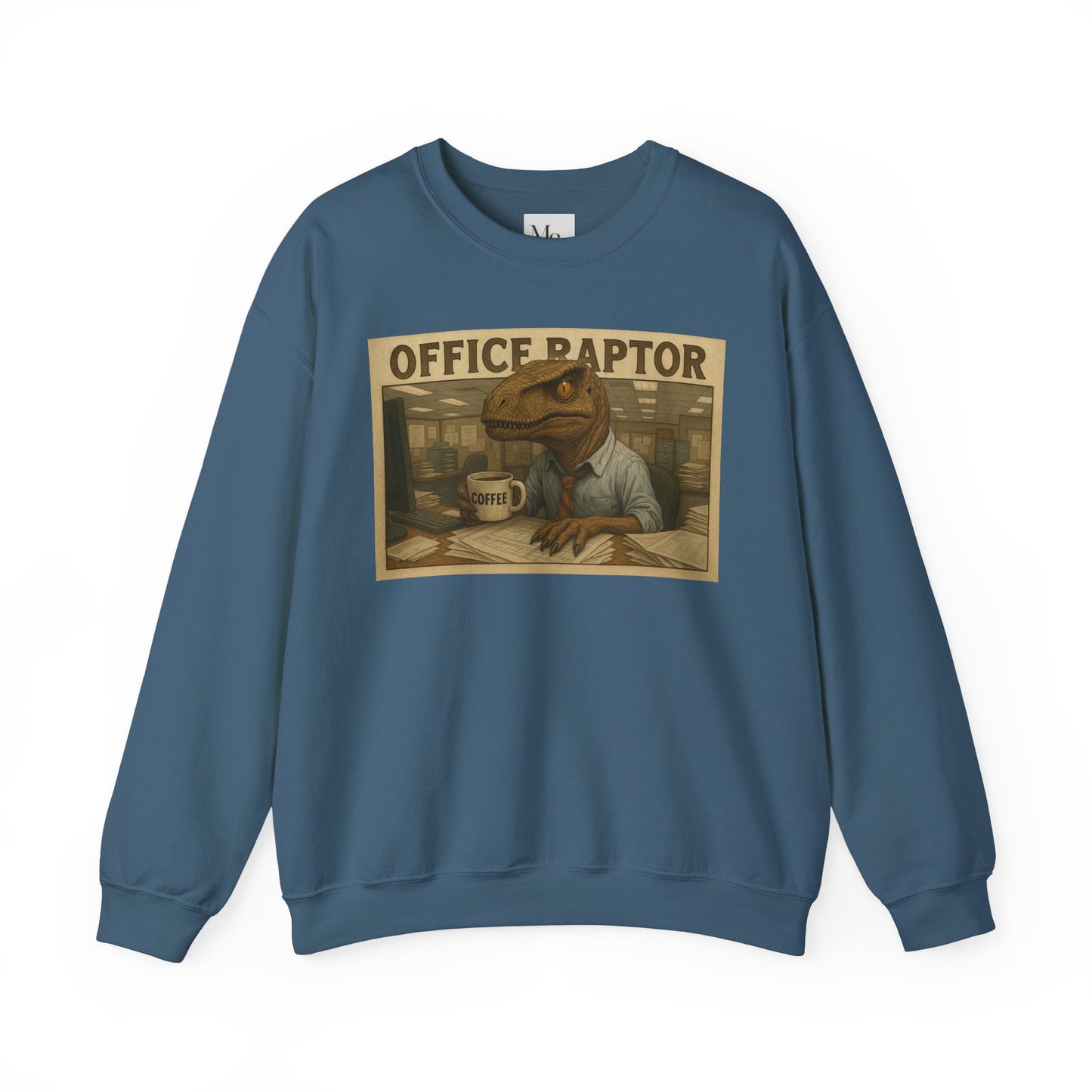 Funny Office Raptor Crewneck Sweatshirt - Unisex Heavy Blend™