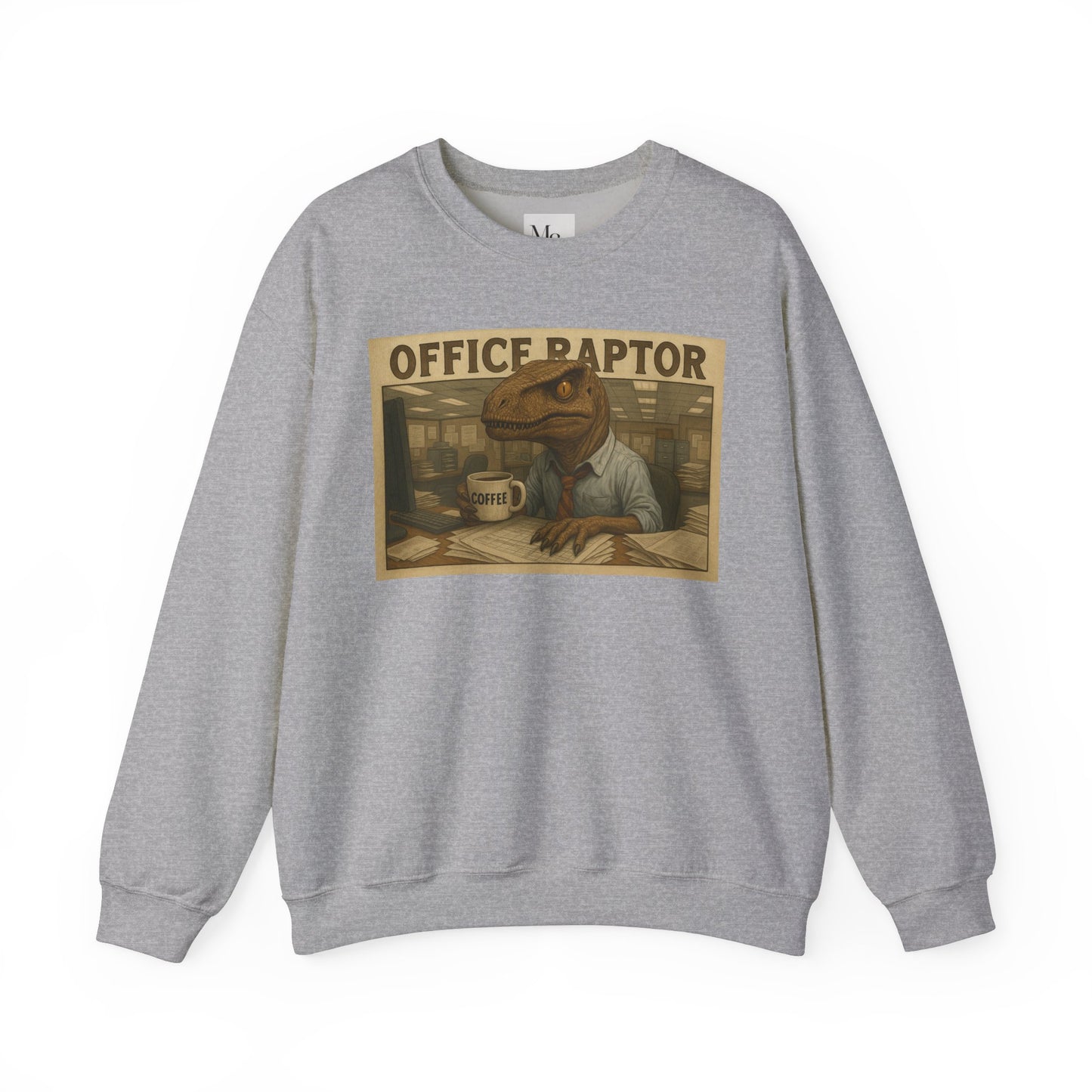 Funny Office Raptor Crewneck Sweatshirt - Unisex Heavy Blend™