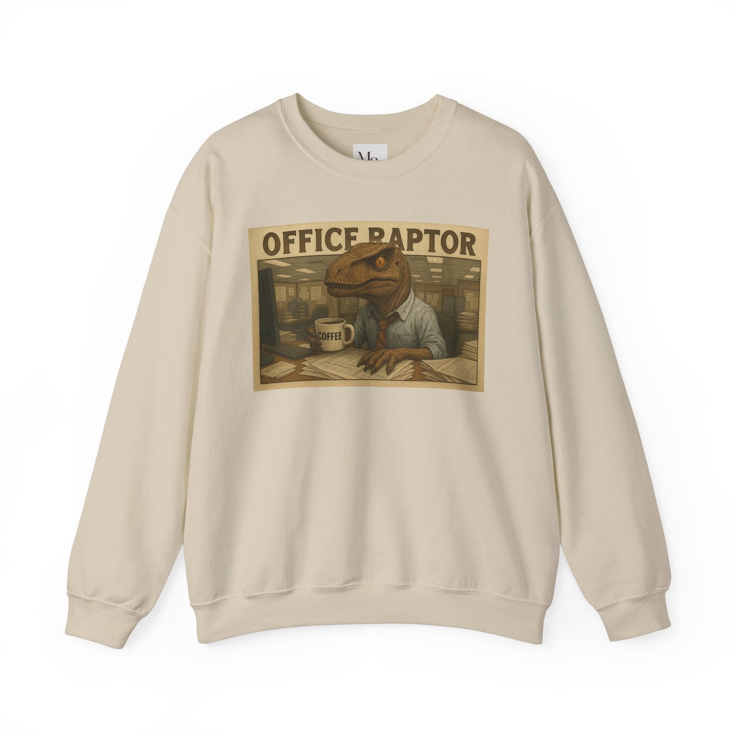 Funny Office Raptor Crewneck Sweatshirt - Unisex Heavy Blend™