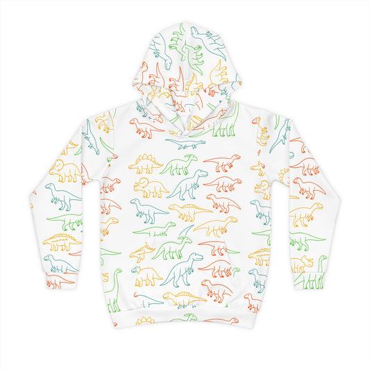 All-Over Dinosaur Doodle Hoodie – Fun & Cozy Hoodie for Kids