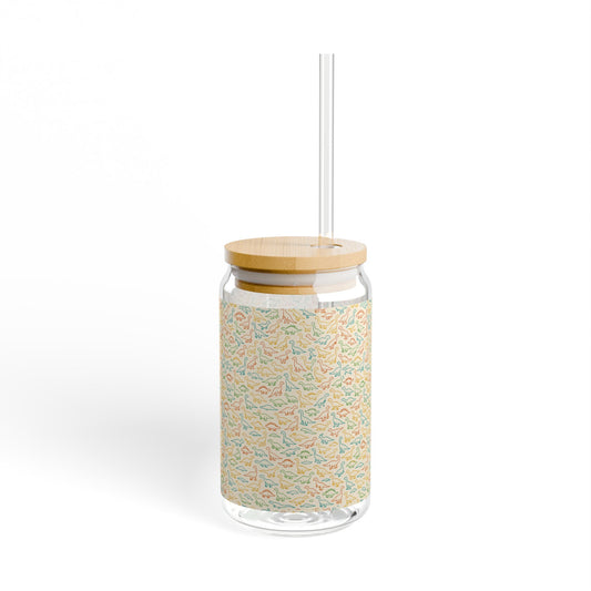 Dino Doodle Sipper Glass