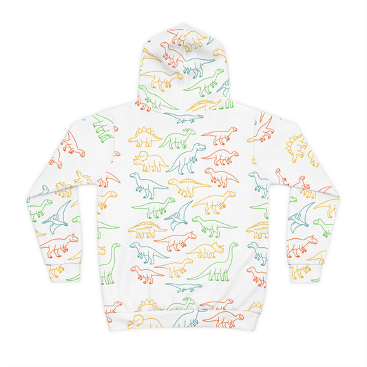 All-Over Dinosaur Doodle Hoodie – Fun & Cozy Hoodie for Kids