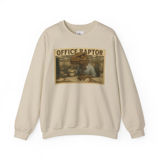 Funny Office Raptor Crewneck Sweatshirt - Unisex Heavy Blend™