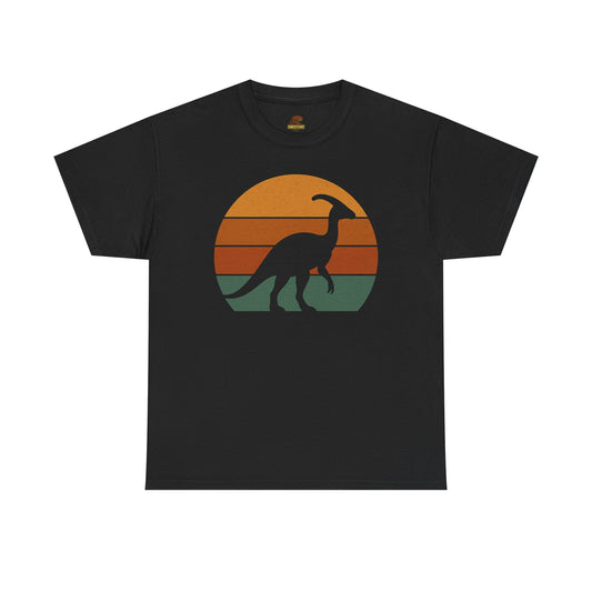 Retro Parasaurolophus T-Shirt – Vintage Dinosaur Tee for Prehistoric Style Lovers