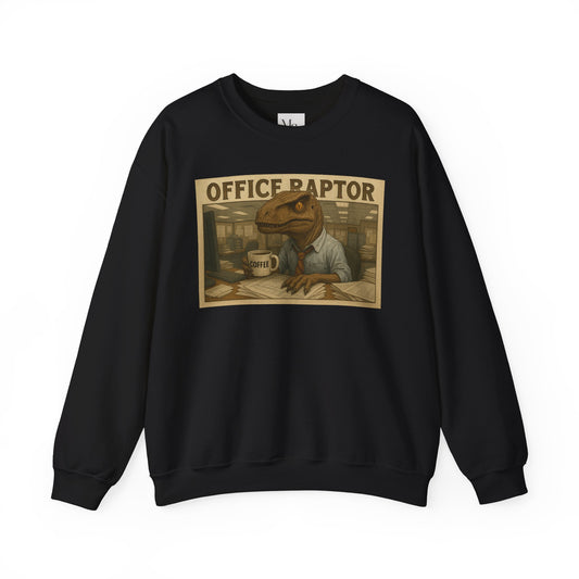 Funny Office Raptor Crewneck Sweatshirt - Unisex Heavy Blend™
